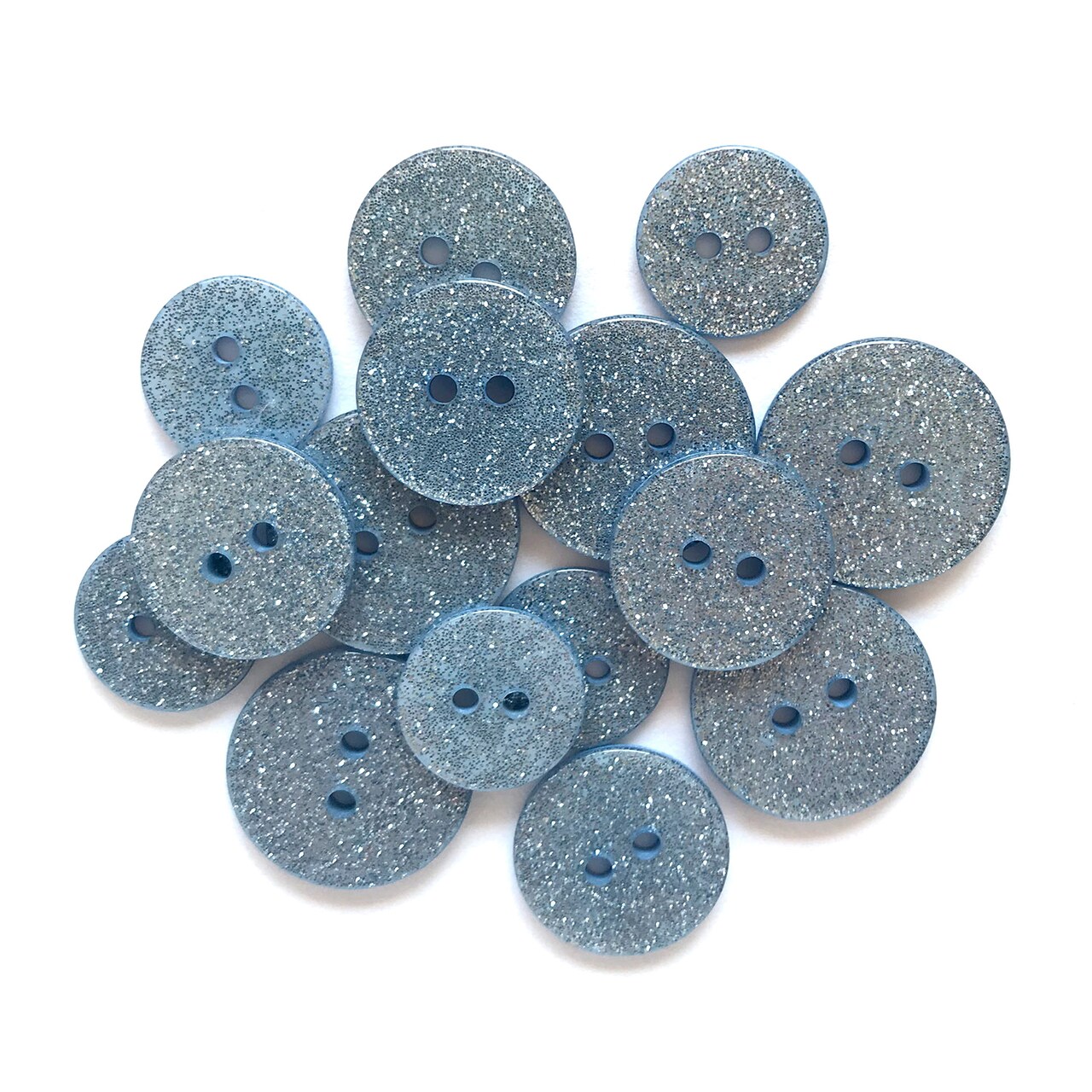 Buttons Galore and More Glitter Craft & Sewing Buttons in Assorted Colors - 45 Buttons